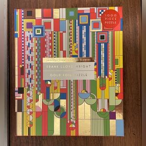 Frank Lloyd Wright Gold Foil Puzzle Saguaro Forms & Cactus Flowers